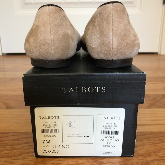 Talbots palomino suede ballet flats - Picture 4 of 6
